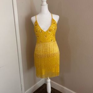 Beautiful beaded dress size 6 for a special occasion